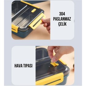 Resim Vagonlife Çelik Lunch Box Mavi 