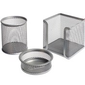 Resim Bigpoint Metal Perfore 3'lü Set Silver 