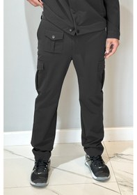Resim Erkek Çıtçıtlı Pantolon 24720 Siyah Siyah 