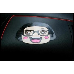 Resim Gözlüklü Kız Torpido Kaydırmaz Ped 