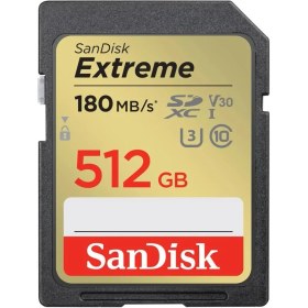 Resim Sandisk Extreme 512GB 180MB/S Sd Uhs-I 4K UHD Hafıza Kartı SDSDXVV-512G-GNCIN 