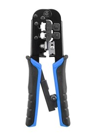 Resim Neevoyu Multifonksiyon Tel Presi - 8p/6p Ağ Ve Telefon Kablosu Kristal Uç Presleme, Soyma Ve Kesme Aleti 7sq-568 Siyah+mavi 