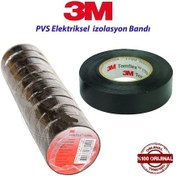 Resim 3m Temflex 1300e Pvc Elektrik Izole Bant 0,13x18mm X9,15 10'lu - 1300set - 