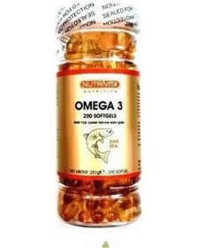 Resim Nutrivita Nutrition Omega 3 2000 Mg 200 Softgels 