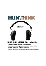Resim Hunthink Le701b Atış Kulaklığı Siyah 