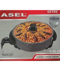 Resim Asel Mini Elektirkli Güveç Pizzamatik Tenceresi 35 cm 