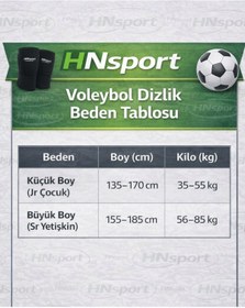 Resim hn sport VOLEYBOL SETİ 1 ÇİFT DİZLİK+1 ÇİFT ELLİK+1 ÇİFT ÇORAP 