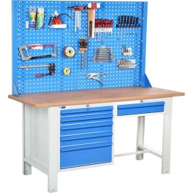 Resim Star Çelik Atölye Çalışma Tezgahı (1600 x 720 x 830-930/1844 mm) 