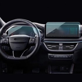 Resim Ford Focus Uyumlu 13,2 İnç Navigasyon ve 12,3 İnç Dijital Gösterge 9H Nano Ekran Koruyucu 2li Set 