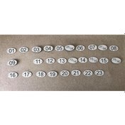 Resim Universal Plastik Koltuk Numarası 1-23 Arası 48 Adet 