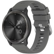 Resim Sones Garmin Venu 2 22mm Çapraz Dokulu Düz Renkli Silikon Saat Kordonu 
