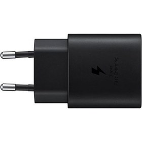 Resim Samsung Galaxy Note 10 Pro Type-C Fast Şarj Adaptörü 25W Siyah (Samsung Türkiye Garantili) 