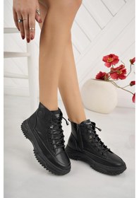 Resim Guja 24k310 13 Siyah Fermuarlı Fashion Kadın Bot 