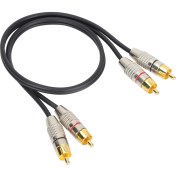 Resim Xbox 360 Için Alüminyum Alaşımlı Konnektörlü Ses Kablosu 2rca Erkek - 2rca Erkek Ses Kablosu Siyah 0,5 M / 1,6 Ft (Yurt Dışından) 