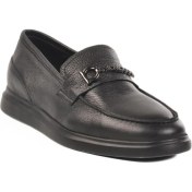 Resim Ayakmod Marcomen 152-21139 M Siyah-Siyah Hakiki Deri Erkek Sneaker 