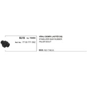 Resim RENAULT R21 VİRAJ DEMİR LASTİĞİ DIŞ 10404 