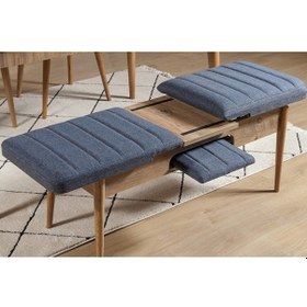 Resim Palermo Benchli Yemek Masası Takımı Atlantik Lacivert 