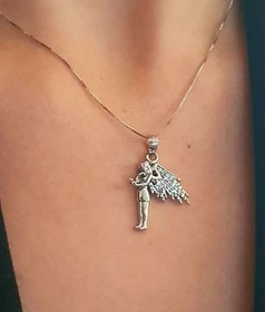 Resim OSESHOP Melek Figürlü Gümüş Kolye 