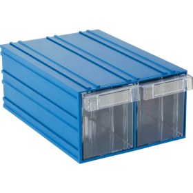 Resim Sembol Plastik Set 501-2 Mavi Şeffaf Plastik Çekmeceli Kutu 