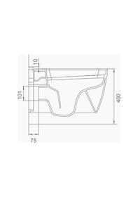 Resim Seramiksan Terra Asma Klozet + Soft Kapak 