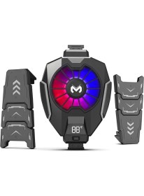 Resim Polhammobile Polham RGB 5-8.45 inç Dijital Göstergeli Tablet Soğutucu Telefon Gamer Oyuncu Radyatör Soğutma Fanı 