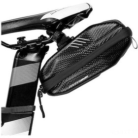 Resim Sırt Çantası Bisiklet Eva Sert Kasa 0.8l Su Geçirmez, Reflektörlü, Taşınabilir, Telefon Anahtar Sağlar, Siyah Siyah Siyah 