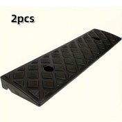 Resim Sunshine022 Siyah 2 Adet Dayanıklı Kaymaz Ramp - Araba, Bisiklet, Tekerlekli Sandalye İçin 