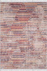 Resim Miasteczko Kırmızı Madalyon Modern Geometrik Etnik Desenli Boho Makinada Yıkanabilir Hav Toz Vermez Leke Tutmaz Kaymaz Taban Dijital Makine Baskı Halı Oturma Odası Salon Yolluk Koridor Mutfak Halısı 