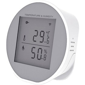 Resim Skycity Akıllı Wifi Sıcaklık Ve Nem Sensörü, Tuya Uygulaması İle Uzaktan İzleme, Lcd Ekranlı, 2.4ghz Wi-fi, Pil Dahil Değil Beyaz 
