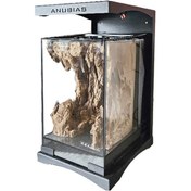 Resim Anubias Ax220 Nano Akvaryum Set Siyah 23,4x28,2x40,79cm Dekorlu 