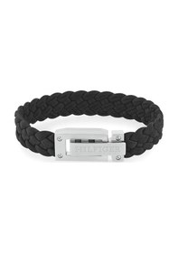 Resim Tommy Hilfiger Thj2790517 Erkek Deri Bileklik Siyah 