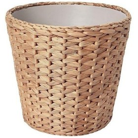 Resim Su Sümbülü Saksı 24 Cm MeridyenDukkan El Örmesi-Dekoratif Yer Saksısı IKEA Natürel 