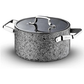 Resim Stone-age 24 Cm Çizilmez Yanmaz Yapışmaz İndüksiyonlu Derin Tencere Gri 