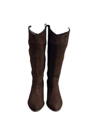 Resim TUFAN SHOES Kahve Hakiki Süet Western Çizme 