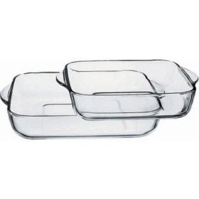 Resim Paşabahçe Borcam Kare Tepsi 2'Li P159028 