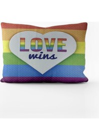 Resim Paradero Love Wins Yastık Kılıfı 