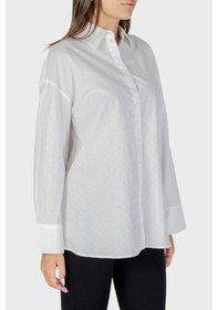 Resim Armani Exchange Bayan Gömlek Xw001424 Af16631 U0002 Beyaz Beyaz 