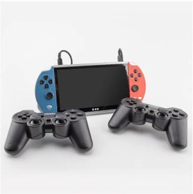 Resim Gubisi X40 2 Kolu Ekleyin-7.1 Inç X40 Retro Oyun Konsolu El Video Gamepad Konsolu 16 Gb Fc Sfc Ps Dahili 22800 