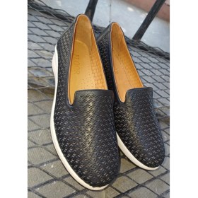 Resim Bags Shoes Floor Marine 24Y-072-0071 Kadın Deri Günlük Comfort Dolgu Taban Feta Ayakkabı 