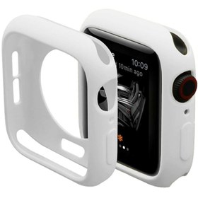 Resim Microcase Apple Watch Serie 4 - 5 44 Mm Candy Color Serisi Silikon Kılıf - Beyaz Mc1403 