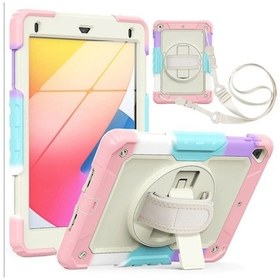 Resim Apple Uyumlu iPad Air 2 9.7" Kılıf Renkli Strap Zırh Case A1566 A1567 