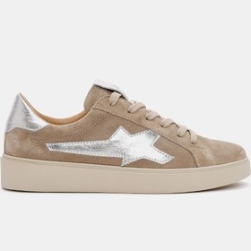 Resim Bestyle Louie Kadın Vizon Gerçek Deri Sneaker 