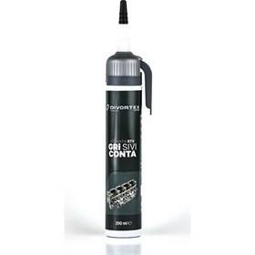 Resim Divortex Rtv Gri Sıvı Conta Otomatik Tetikli 200 Ml. 
