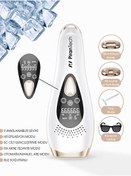 Resim Pirantech BHRL-10 LCD Ekranlı 9 Seviyeli Cilt Gençleştirici Buz Lazer IPL Epilasyon Tüy Alma Aleti Beyaz 