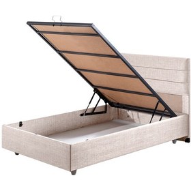 Resim Sofia İkili Set, Sofia Tek Kişilik Baza Başlık Seti Krem 120 x 200 