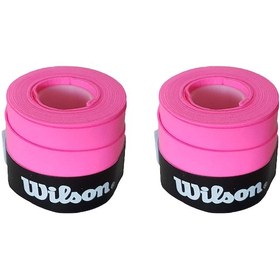 Resim Wilson Comfort Bowl O'Grips 2 Adet Grip Tenis Raketi Gribi Pembe 