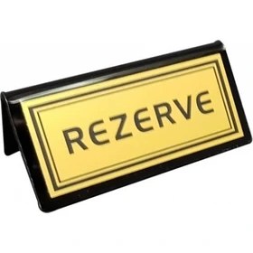 Resim Soylu Pleksi Pleksi Kafe&restoran Masa Rezerve Yazısı Gold 10X5 cm SV189 