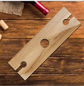 Resim Cam Şarap Şişesi Ve Kadeh Tutucu Bella 10cm X 32cm 