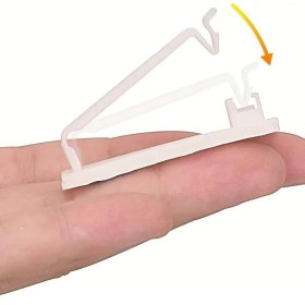 Resim 20 Adet Beyaz Renk Yapışkanlı Kablo Toplayıcı Masa Kablo Düzenleyici Klips Duvara Sabitleyici Aparat 