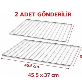 Resim Alpina Ankastre Fırın Izgarası 45,5 Cm X 37 Cm 2 Adet 